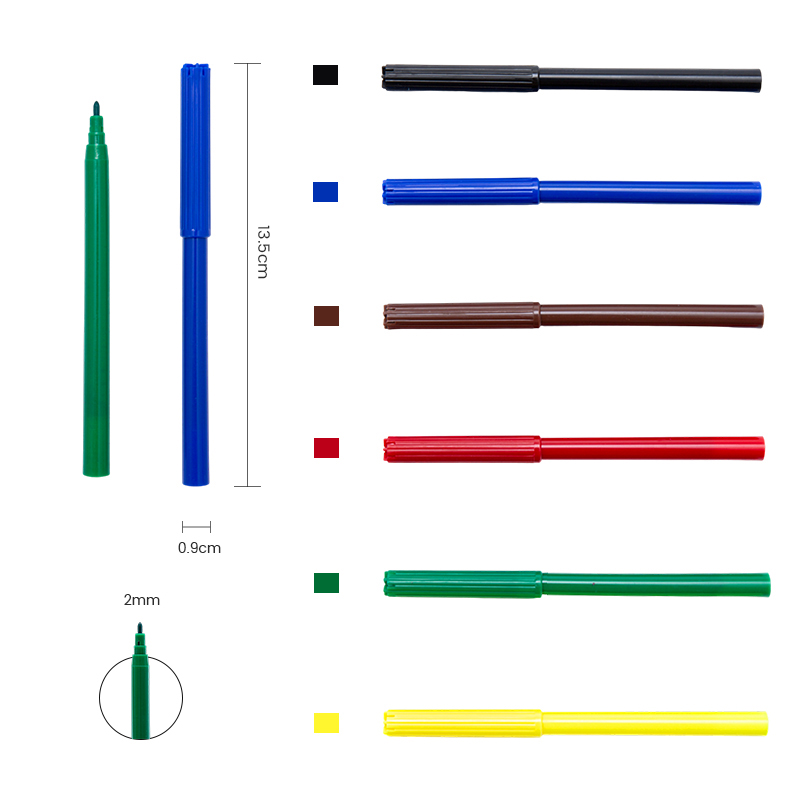 Multicolor Watercolor Marker With Vent Cap