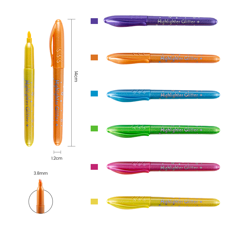 Colorful Portable Simple Highlighter Pen