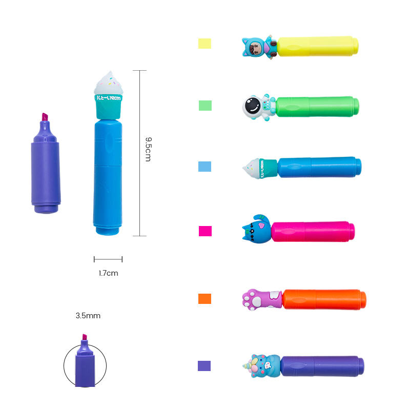 Cartoon Decoration Highlighter Pen
