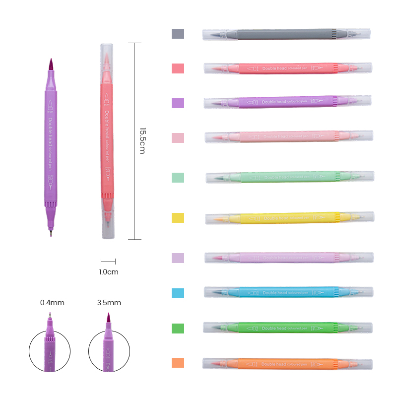 Gouache Ink Knife Tip And Signature Double Sided Pen