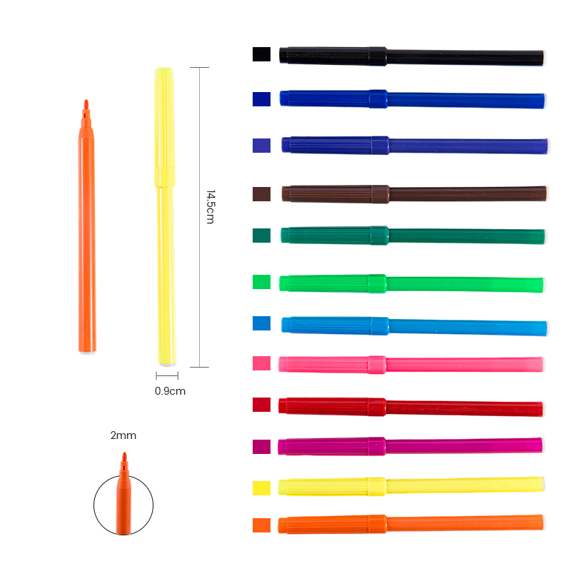 Thin Line Washable Colorful Watercolor Marker