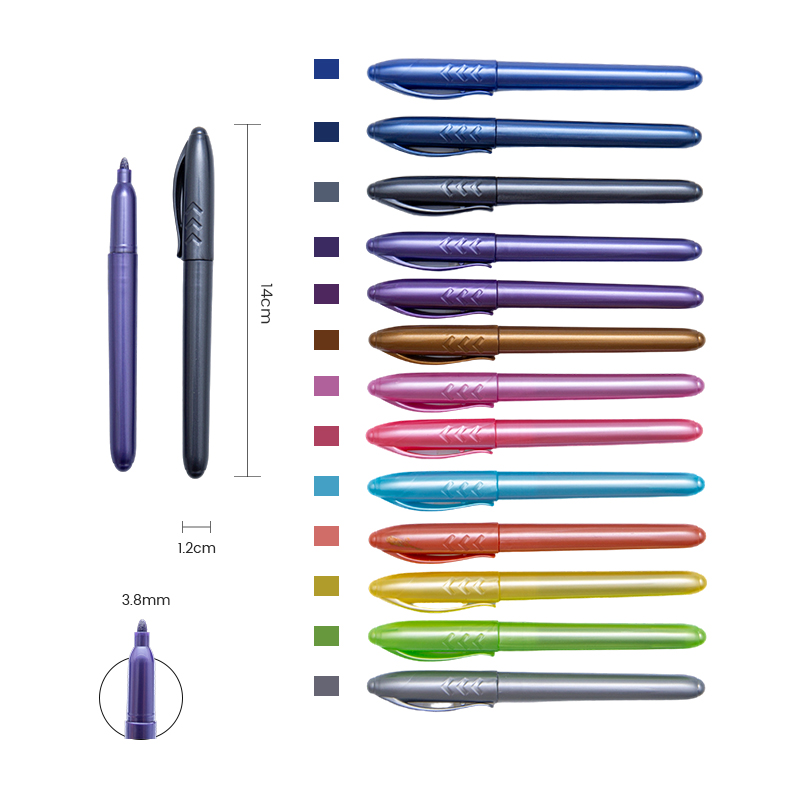 Metallic Luster Smooth Stable Metallic Marker Pen