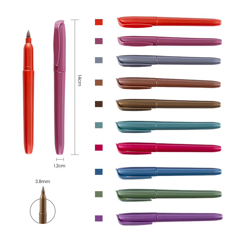 Brush Head Metallic Marker Pen