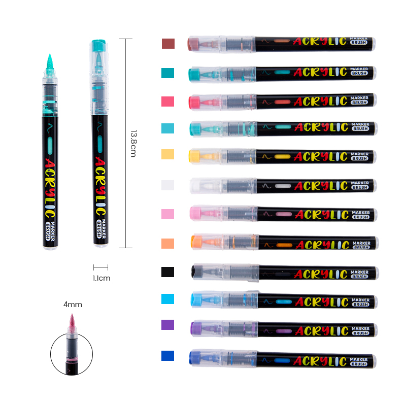 Transparent Pen Cap Acrylic Marker