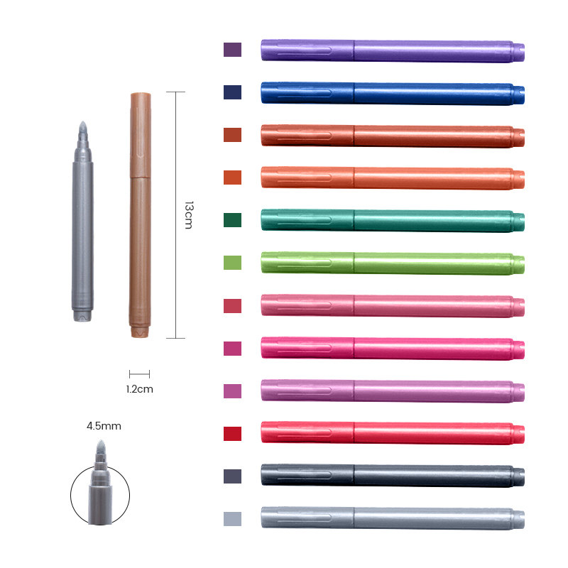 Multiple Colors Drawingmetallic Marker Pen 