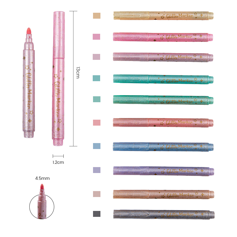 Glitter Gouache Shiny Shell Glitter Color Marker