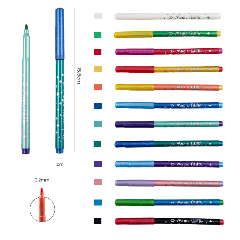 Color-Changing Flash Glitter Color Marker