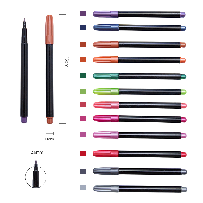 Various Colors Metallic Colors Metallic Marker Pen