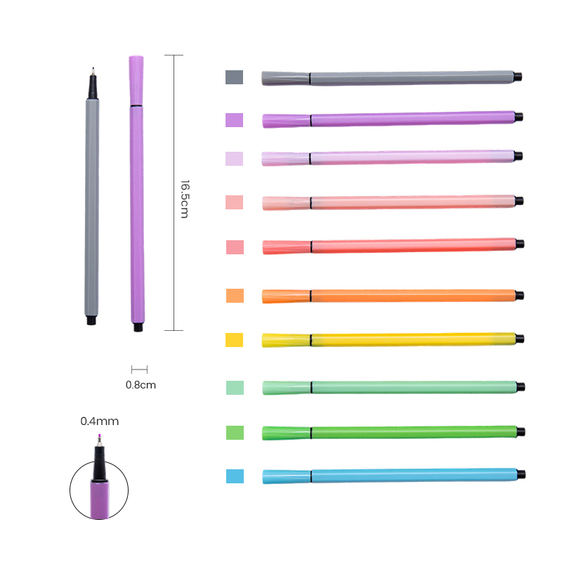 Plain Black Pen Body Fineliner