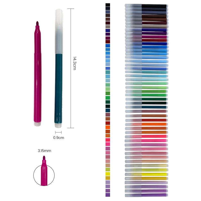 812-50 Smooth-Flowing 50-Color Watercolor Marker